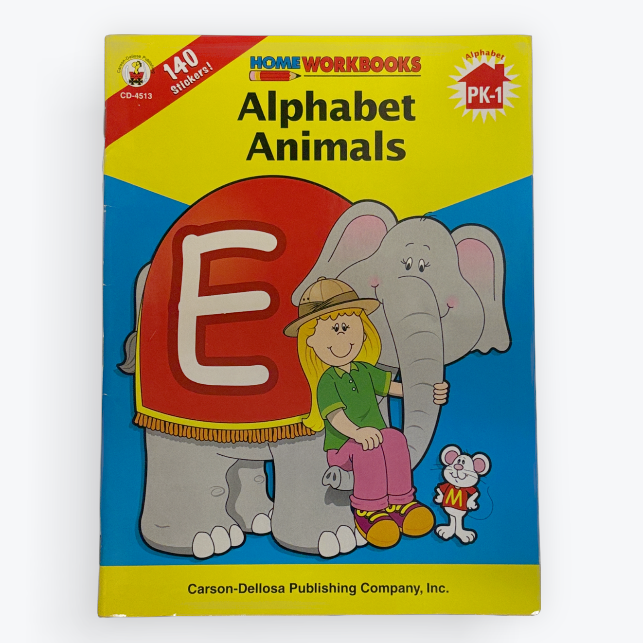 Alphabet Animals | Libro de Actividades PK-1 | 140 Pegatinas | Preescolar