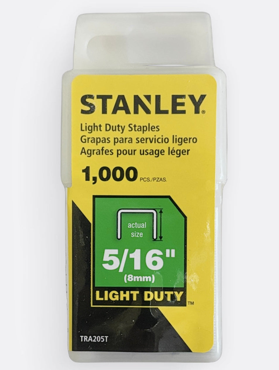 Stanley TRA205T 5/16" (8mm) Light Duty Staples | 1,000 Staples | Save 15% When You Buy 6 or More