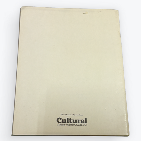 A vintage beige coloring book with 'Cultural' printed at the bottom, photographed on a clean white background.