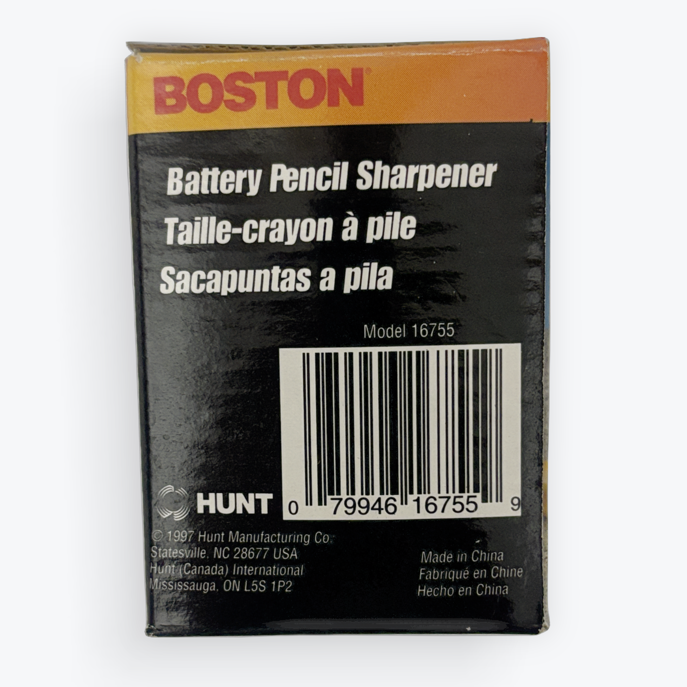 Boston Battery-Powered Pencil Sharpener | Portable Electric Sharpener | Compact Desktop Sharpener | For Standard Wood Pencils