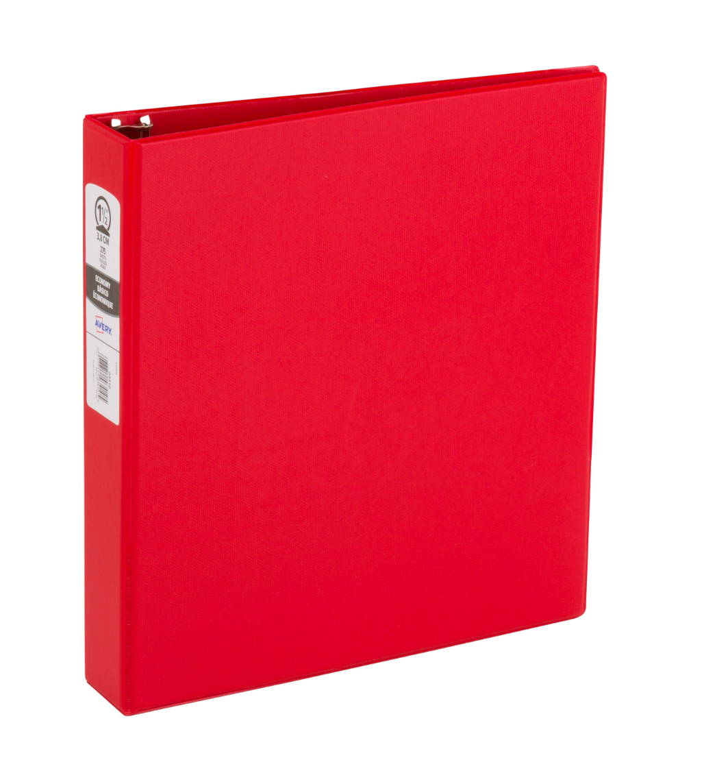Carpeta Avery Economy View de 1.5" | Capacidad para 375 Hojas | Tamaño Carta | Binder de 3 Anillos | Varios Colores