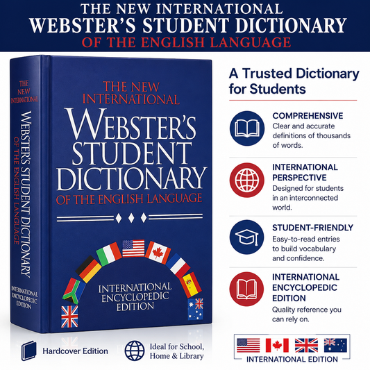 SALE | Webster's Student Dictionary of the English Language | Tapa Dura | International Encyclopedic Edition | NOS Vintage