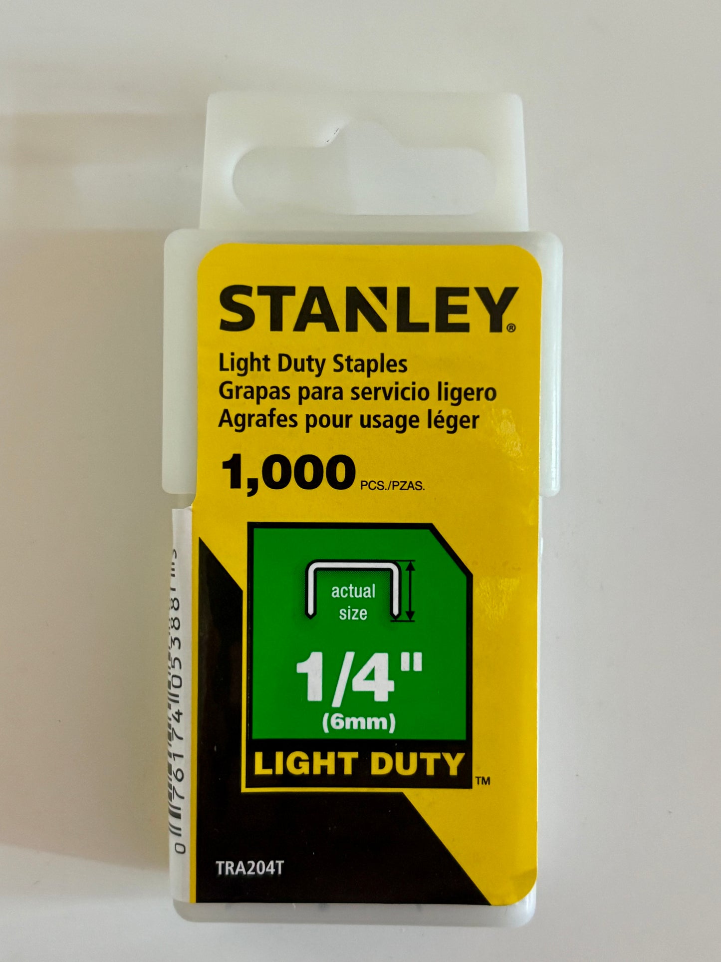 Stanley TRA204T 1/4" (6mm) Light Duty Staples | 1,000 Count | Save 15% When You Buy 7 or More