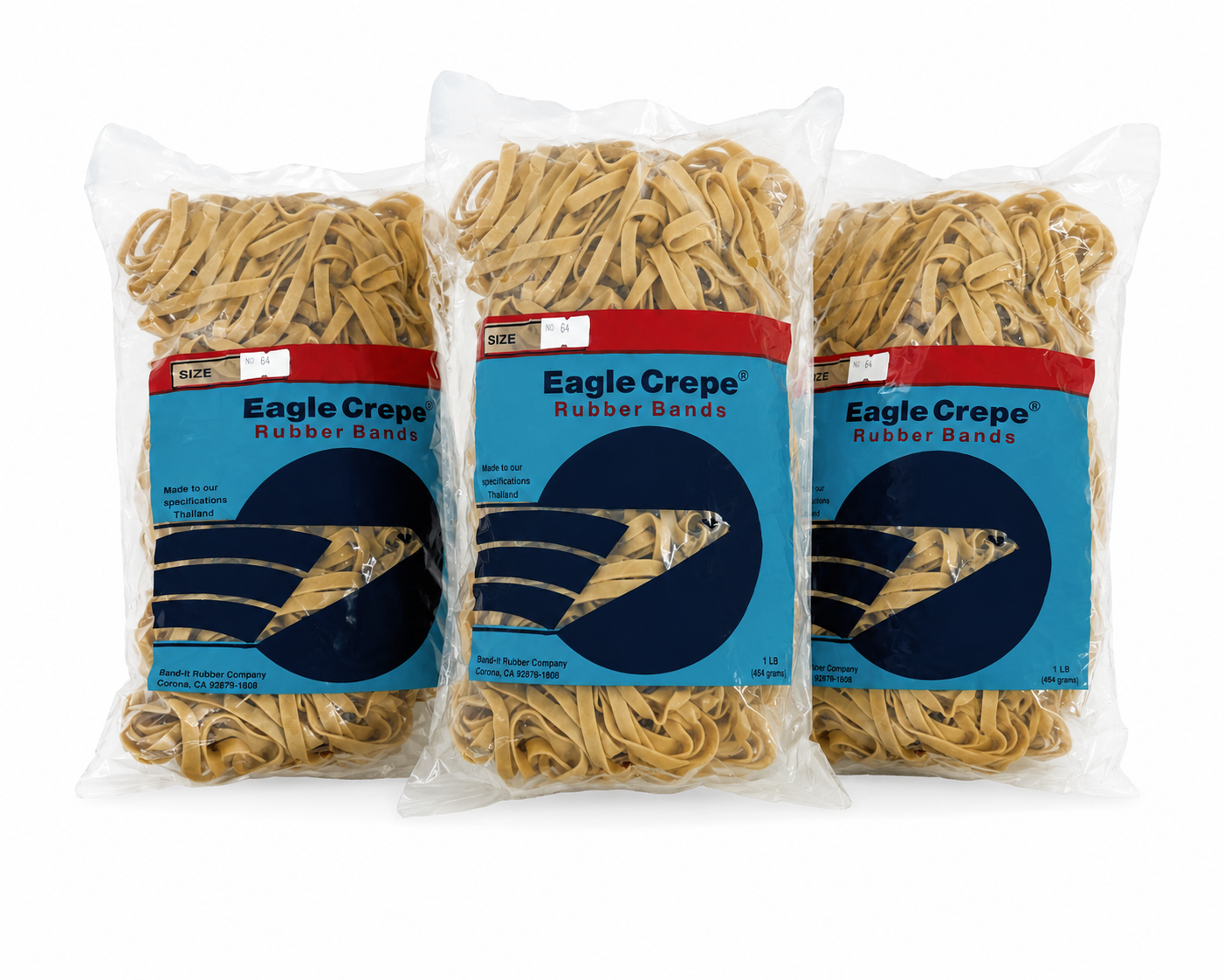 Eagle Crepe® Rubber Bands | Heavy-Duty Natural Rubber Elastic Bands | Multiple Sizes &amp; Pack Options