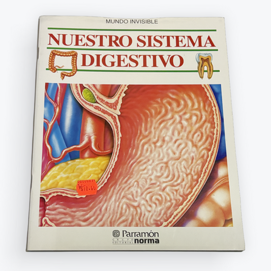 Nuestro Sistema Digestivo | Mundo Invisible | Libro Ilustrado de Anatomía Humana | Vintage NOS | Ciencias en Español