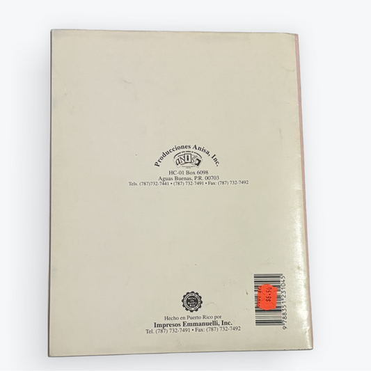 The back cover of a vintage Impression Entertainment, Inc. publication, likely a comic book or booklet, featuring a beige background with black text and a barcode with a red and orange sticker.