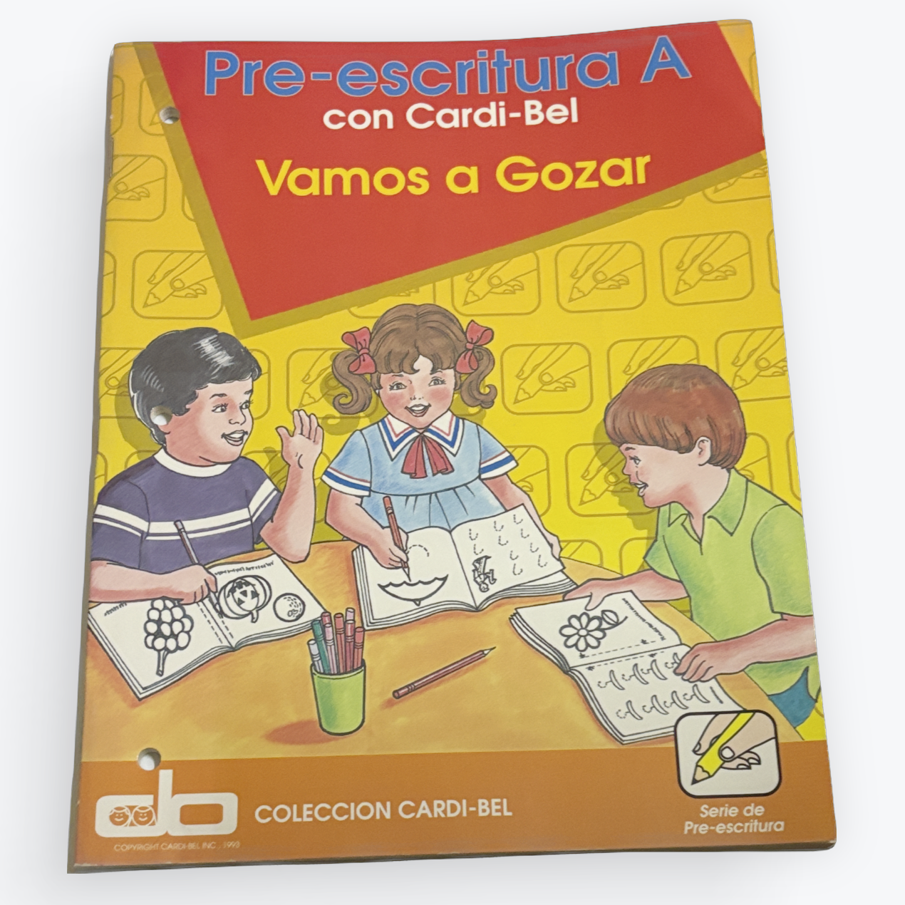 Pre-escritura A con Cardi-Bel: Vamos a Gozar | Colección Cardi-Bel | Vintage NOS | Libro Preescolar de Escritura Inicial