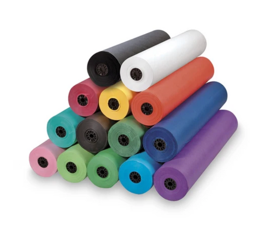 Papel en Rollo 36" x 500' | Disponible en Varios Colores | Papel Resistente para Empaque, Manualidades, Envíos, Decoración y Arte