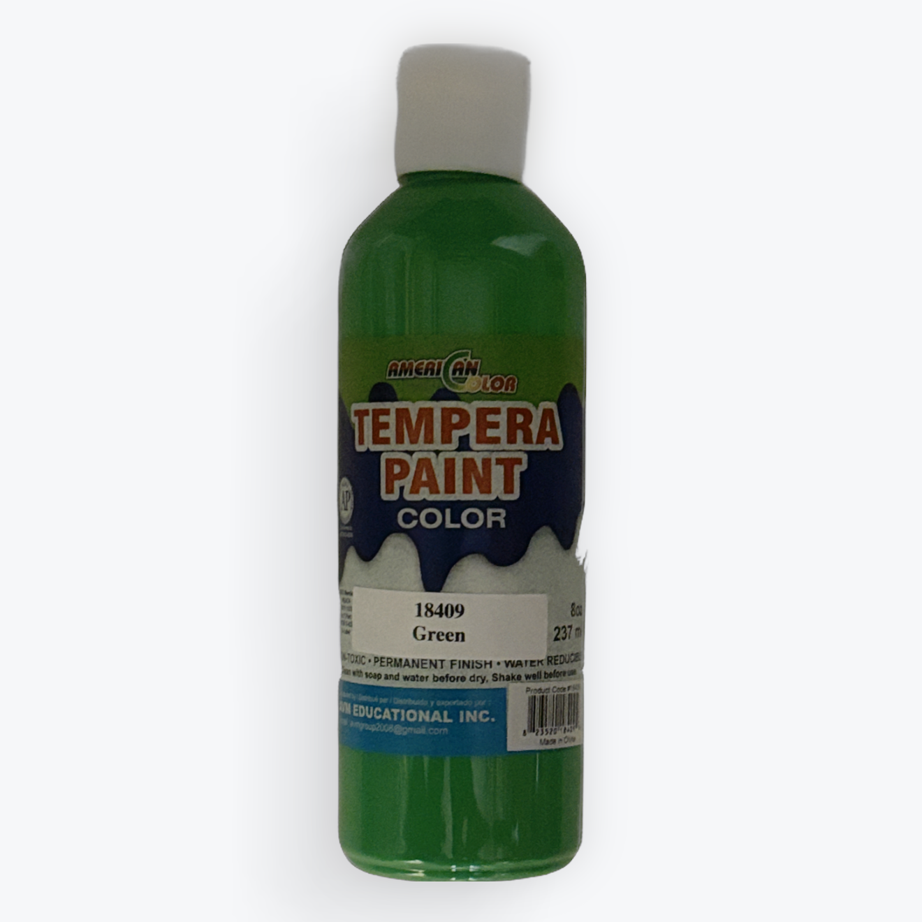 Tempera Paint 8 oz | Washable Paint for School, Arts & Crafts | Vibrant Colors | American Color